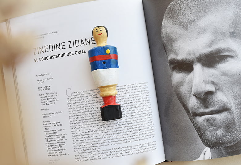 Muñeco de futbolín de Zidane